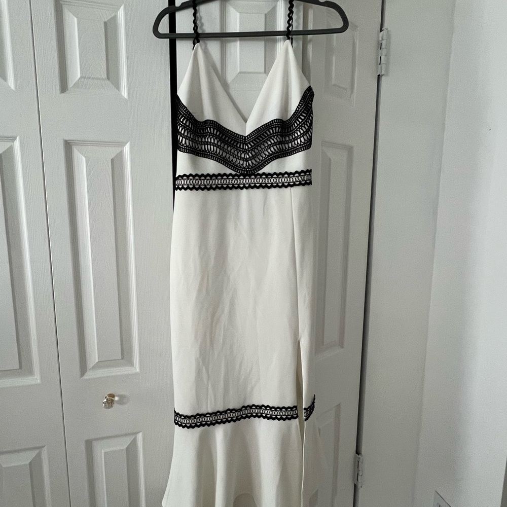Stylestalker Black and White Midi Dress